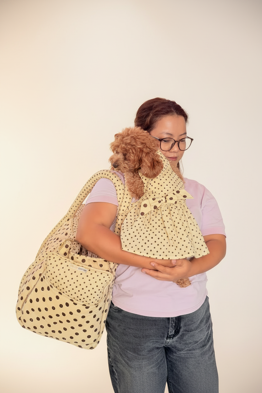 Pet Polka Dress with Bow