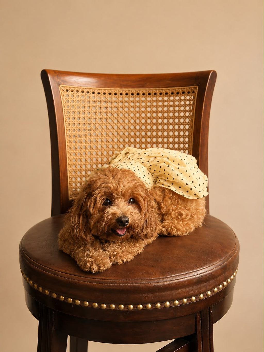 Pet Polka Dress with Bow