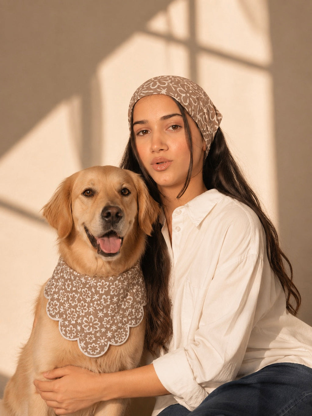 Initial Twin Bandana Set