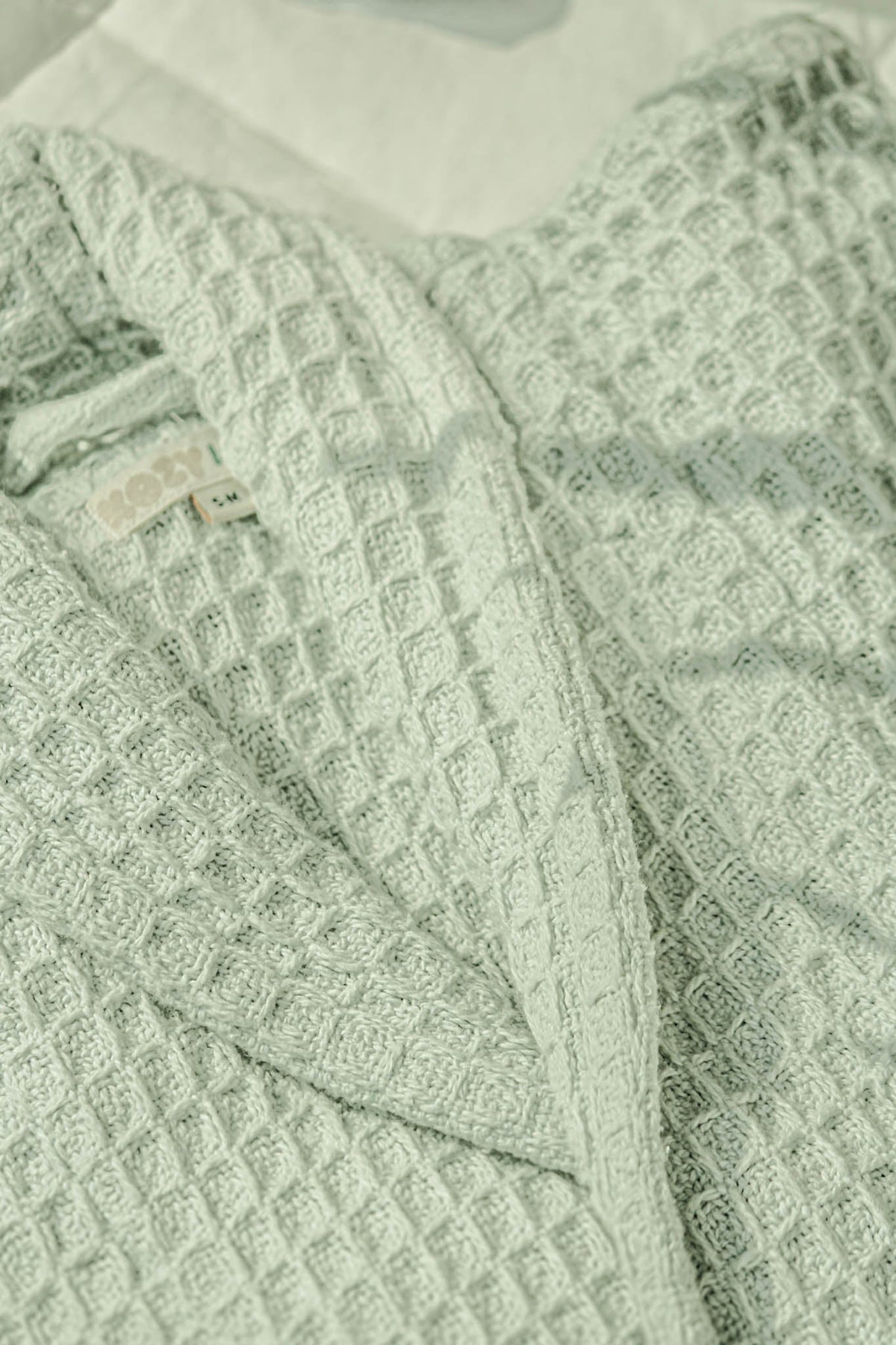 Matcha Green Waffle Robe