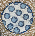 K block print donut pillow