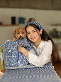 Flow Print Pet Carrier - Indigo